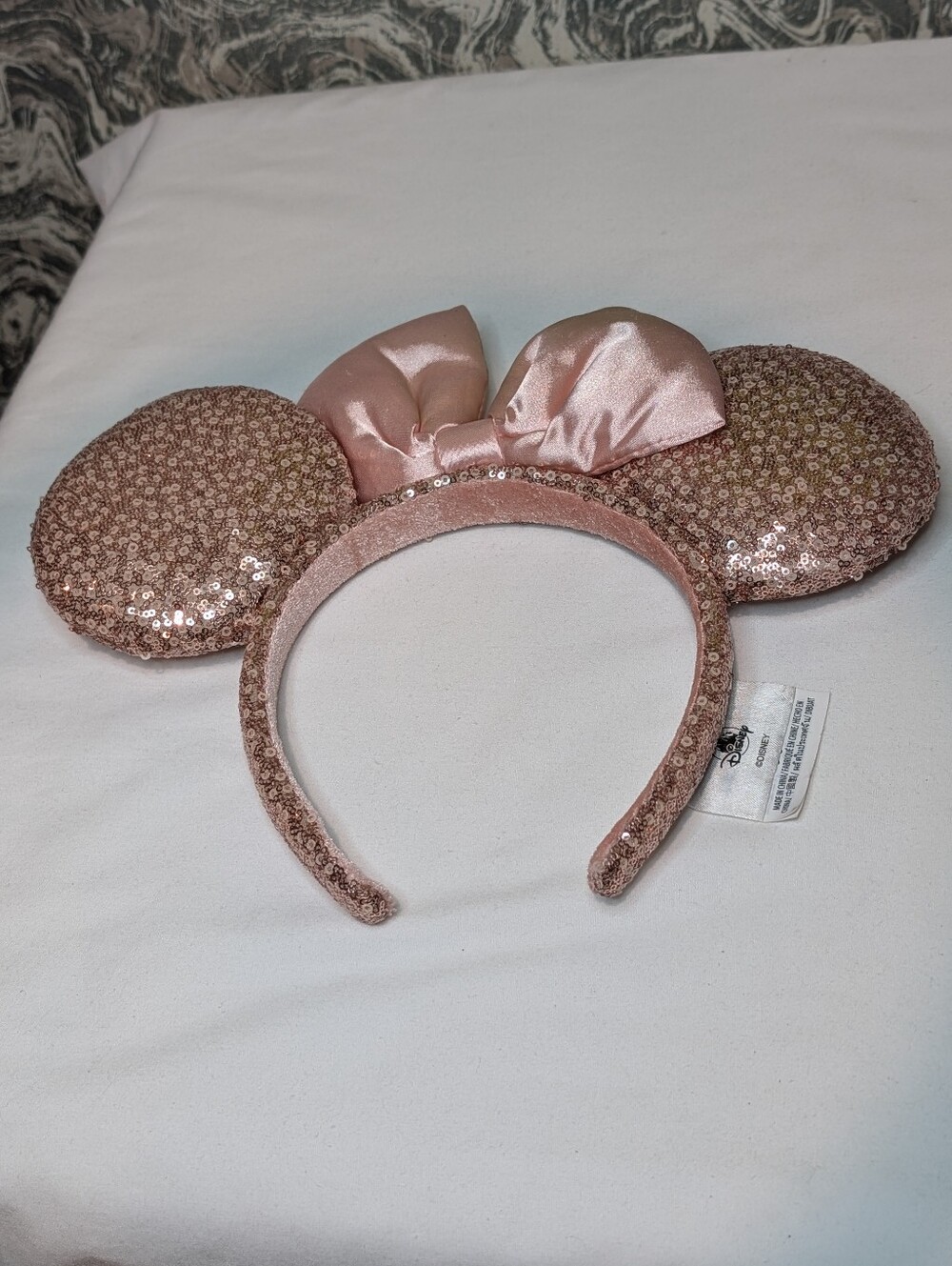 Disney Rose Gold Sequin Mouse Ears Headband